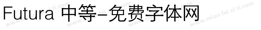 Futura 中等字体转换